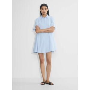 Aritzia Babaton Blue Resolute Poplin Mini Dress Size Small